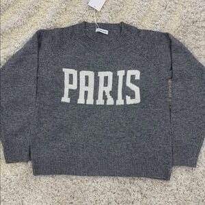 Anine Bing Knitted Grey Paris Sweater Women’s Size Large